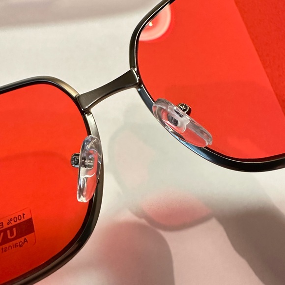 Tyler Durden Sunglasses Shades Fight Club NEW Oliver Peoples 523 Brad Pitt Red - Picture 8 of 16